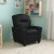 Flash Furniture BT-7950-KID-BK-LEA-GG Contemporary Black Leather Kids Recliner with Cup Holder addl-2