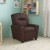 Flash Furniture BT-7950-KID-BRN-LEA-GG Contemporary Brown Leather Kids Recliner with Cup Holder addl-2