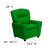 Flash Furniture BT-7950-KID-GRN-GG Contemporary Green Vinyl Kids Recliner with Cup Holder addl-1