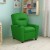 Flash Furniture BT-7950-KID-GRN-GG Contemporary Green Vinyl Kids Recliner with Cup Holder addl-2