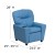 Flash Furniture BT-7950-KID-LTBLUE-GG Contemporary Light Blue Vinyl Kids Recliner with Cup Holder addl-1