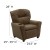 Flash Furniture BT-7950-KID-MIC-BRWN-GG Contemporary Brown Microfiber Kids Recliner with Cup Holder addl-1