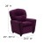 Flash Furniture BT-7950-KID-MIC-PUR-GG Contemporary Purple Microfiber Kids Recliner with Cup Holder addl-1