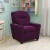 Flash Furniture BT-7950-KID-MIC-PUR-GG Contemporary Purple Microfiber Kids Recliner with Cup Holder addl-2