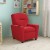 Flash Furniture BT-7950-KID-MIC-RED-GG Contemporary Red Microfiber Kids Recliner with Cup Holder addl-2