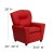 Flash Furniture BT-7950-KID-RED-GG Contemporary Red Vinyl Kids Recliner with Cup Holder addl-1