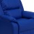 Flash Furniture BT-7985-KID-BLUE-GG Deluxe Heavily Padded Contemporary Blue Vinyl Kids Recliner with Storage Arms addl-4