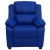Flash Furniture BT-7985-KID-BLUE-GG Deluxe Heavily Padded Contemporary Blue Vinyl Kids Recliner with Storage Arms addl-5