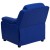 Flash Furniture BT-7985-KID-BLUE-GG Deluxe Heavily Padded Contemporary Blue Vinyl Kids Recliner with Storage Arms addl-6