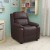 Flash Furniture BT-7985-KID-BRN-LEA-GG Deluxe Heavily Padded Contemporary Brown Leather Kids Recliner with Storage Arms addl-3