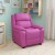 Flash Furniture BT-7985-KID-HOT-PINK-GG Deluxe Heavily Padded Contemporary Hot Pink Vinyl Kids Recliner with Storage Arms addl-3