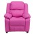 Flash Furniture BT-7985-KID-HOT-PINK-GG Deluxe Heavily Padded Contemporary Hot Pink Vinyl Kids Recliner with Storage Arms addl-5