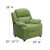 Flash Furniture BT-7985-KID-MIC-AVO-GG Deluxe Heavily Padded Contemporary Avocado Microfiber Kids Recliner with Storage Arms addl-2