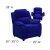 Flash Furniture BT-7985-KID-MIC-BLUE-GG Deluxe Heavily Padded Contemporary Blue Microfiber Kids Recliner with Storage Arms addl-2