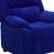 Flash Furniture BT-7985-KID-MIC-BLUE-GG Deluxe Heavily Padded Contemporary Blue Microfiber Kids Recliner with Storage Arms addl-4