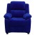 Flash Furniture BT-7985-KID-MIC-BLUE-GG Deluxe Heavily Padded Contemporary Blue Microfiber Kids Recliner with Storage Arms addl-5