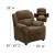 Flash Furniture BT-7985-KID-MIC-BRN-GG Deluxe Heavily Padded Contemporary Brown Microfiber Kids Recliner with Storage Arms addl-2