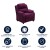 Flash Furniture BT-7985-KID-MIC-PUR-GG Deluxe Heavily Padded Contemporary Purple Microfiber Kids Recliner with Storage Arms addl-12