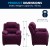 Flash Furniture BT-7985-KID-MIC-PUR-GG Deluxe Heavily Padded Contemporary Purple Microfiber Kids Recliner with Storage Arms addl-1
