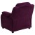 Flash Furniture BT-7985-KID-MIC-PUR-GG Deluxe Heavily Padded Contemporary Purple Microfiber Kids Recliner with Storage Arms addl-6