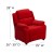 Flash Furniture BT-7985-KID-MIC-RED-GG Deluxe Heavily Padded Contemporary Red Microfiber Kids Recliner with Storage Arms addl-2
