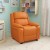 Flash Furniture BT-7985-KID-ORANGE-GG Deluxe Heavily Padded Contemporary Orange Vinyl Kids Recliner with Storage Arms addl-3