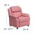 Flash Furniture BT-7985-KID-PINK-GG Deluxe Heavily Padded Contemporary Pink Vinyl Kids Recliner with Storage Arms addl-2