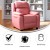 Flash Furniture BT-7985-KID-PINK-GG Deluxe Heavily Padded Contemporary Pink Vinyl Kids Recliner with Storage Arms addl-2