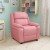 Flash Furniture BT-7985-KID-PINK-GG Deluxe Heavily Padded Contemporary Pink Vinyl Kids Recliner with Storage Arms addl-3