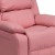 Flash Furniture BT-7985-KID-PINK-GG Deluxe Heavily Padded Contemporary Pink Vinyl Kids Recliner with Storage Arms addl-4