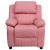 Flash Furniture BT-7985-KID-PINK-GG Deluxe Heavily Padded Contemporary Pink Vinyl Kids Recliner with Storage Arms addl-5