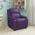 Flash Furniture BT-7985-KID-PUR-GG Deluxe Heavily Padded Contemporary Purple Vinyl Kids Recliner with Storage Arms addl-3