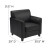 Flash Furniture BT-827-1-BK-GG HERCULES Diplomat Series Black Leather Chair addl-1
