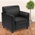 Flash Furniture BT-827-1-BK-GG HERCULES Diplomat Series Black Leather Chair addl-2