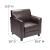 Flash Furniture BT-827-1-BN-GG HERCULES Diplomat Series Brown Leather Chair addl-1