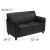 Flash Furniture BT-827-2-BK-GG HERCULES Diplomat Series Black Leather Love Seat addl-1