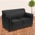 Flash Furniture BT-827-2-BK-GG HERCULES Diplomat Series Black Leather Love Seat addl-2