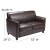Flash Furniture BT-827-2-BN-GG HERCULES Diplomat Series Brown Leather Love Seat addl-1