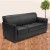 Flash Furniture BT-827-3-BK-GG HERCULES Diplomat Series Black Leather Sofa addl-2