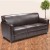 Flash Furniture BT-827-3-BN-GG HERCULES Diplomat Series Brown Leather Sofa addl-1