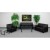 Flash Furniture BT-827-SET-BK-GG Diplomat Series Reception Set in Black addl-1