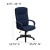 Flash Furniture BT-9022-BL-GG High Back Executive Fabric Office Chair, Navy addl-1