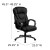 Flash Furniture BT-9069-BK-GG Black Leather High Back Office Chair addl-1