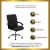 Flash Furniture BT-9076-BK-GG Black Leather Mid Back Manager#39;s Chair addl-2