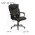 Flash Furniture BT-9088-BRN-GG Espresso Brown Leather High Back Executive Office Chair, with padded loop arms addl-1