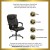 Flash Furniture BT-9088-BRN-GG Espresso Brown Leather High Back Executive Office Chair, with padded loop arms addl-2