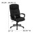 Flash Furniture BT-9177-BK-GG Black Leather High Back Executive Office Chair addl-1