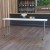 Flash Furniture DAD-YCZ-180-GW-GG 18"W x 72"L Granite White Plastic Folding Table addl-1