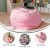 Flash Furniture DG-BEAN-LARGE-DOT-PK-GG Oversized Light Pink Dot Bean Bag Chair addl-2