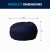 Flash Furniture DG-BEAN-LARGE-SOLID-BL-GG Oversized Solid Navy Blue Bean Bag Chair addl-1